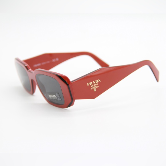 NEW PRADA SYMBOLE PR17WS 12N5S0 SUNGLASSES PRADA SPR 17W RED EYEWEAR PR 17WS - Picture 4 of 12